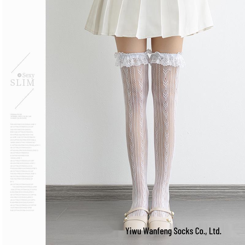 Japanese Style Lolita Lace Calf Socks - Women's Summer Mid-Length Martin Boot Socks