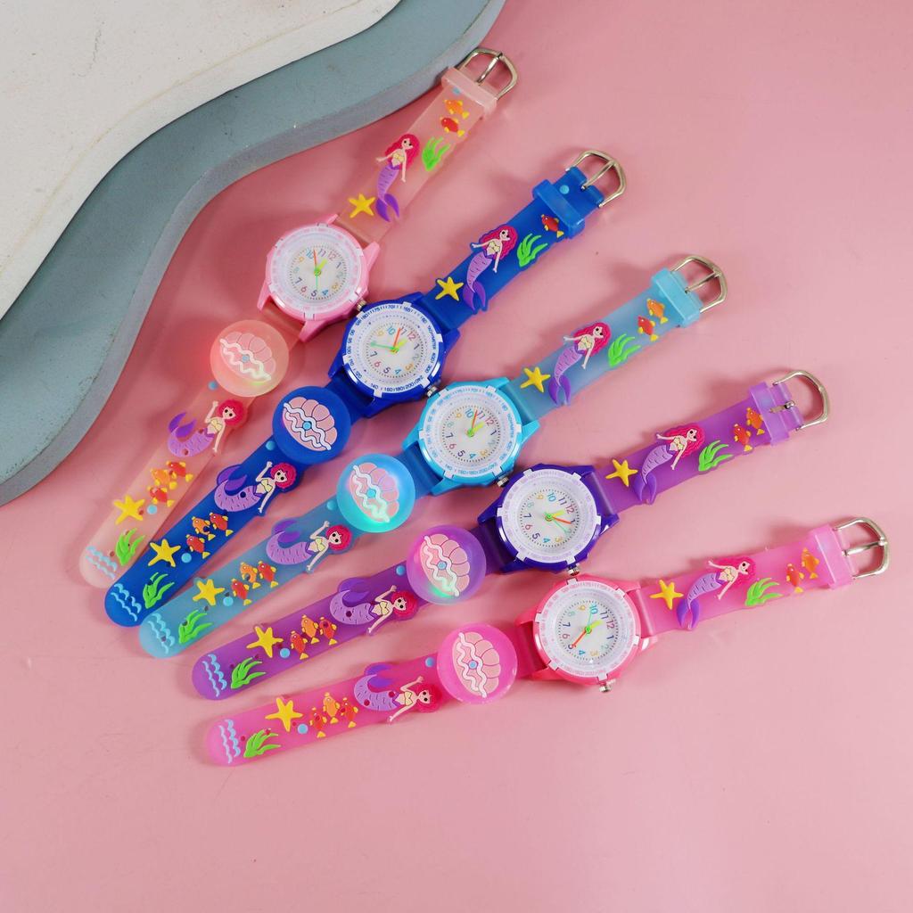 Cartoon Luminous Strap Children's Watch - Creative Birthday Gift for Elementary School Students