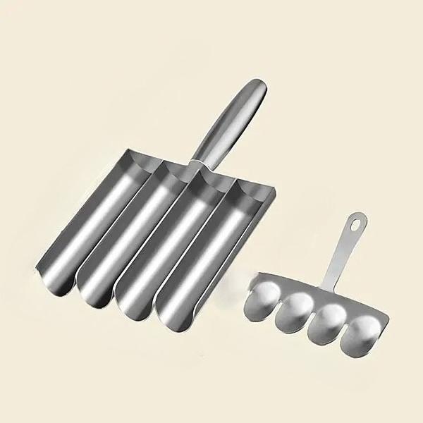 סט להכנת קציצות Non-Stick לשחרור קל - כפית קציצות ידנית לכדורי דגים ללא מאמץ - כלי מטבח אידיאלי לבישול ביתי