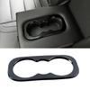 For Renault Koleos 2017-2020 Car Interior Decoration Stainless Steel Protection Frame Cover Trim Black Color For Samsung QM6