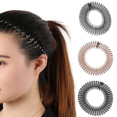 Peigne en plastique Clip pour cheveux de voyage Pour le maquillage le bain Bandeau élastique pour les cheveux Pour la natation Accessoires pour cheveux