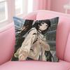 Game Wuthering Waves Chisa Cushion Cover Natural Linen Pillow Case Double-Sided Print Decorative Sofa Pillowcase Home Decor Gift