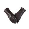 Women's Winter PU Leather Touchscreen Gloves – Fashionable, Windproof & Warm for Outdoor Cycling
