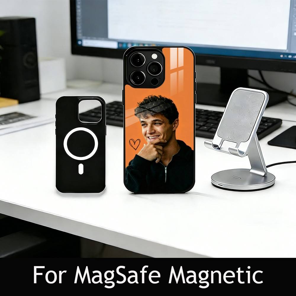 Racing Driver L-Lando N-Norris Phone Case For iPhone17,16,15,14,13,12,11 Plus,Pro Magnetic with Magsafe Wireless Charging