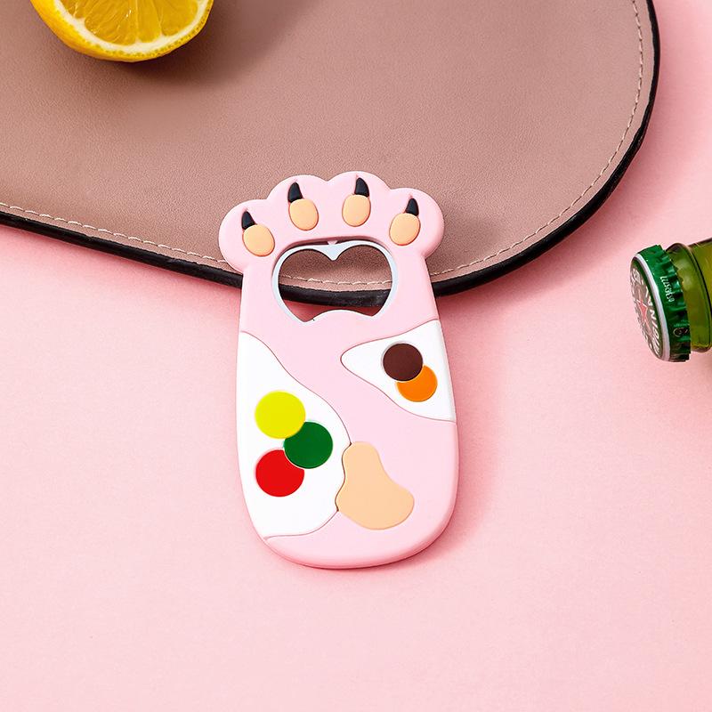 Flaschenöffner, magnetisch, Bierflaschenöffner, Silikon, Katzenkrallenform, Soda-Getränke, Bierflaschenöffner, Kühlschrankmagnet, für Damen und Herren, Geschenk