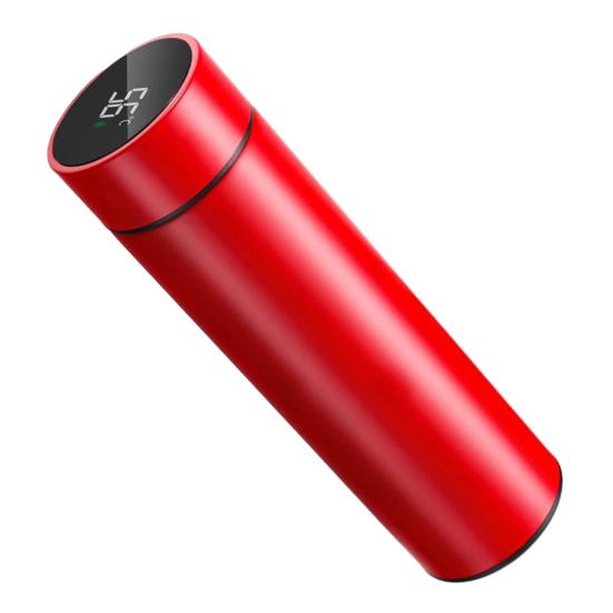 Yousheng Smart Thermal Mug with Temperature Display 500ML Stainless Steel Vacuum Insulated Bottle Tea Bag Filter Portable Travel Cup for Hot Cold