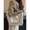Red wedding bag large-capacity bag women's new high-end shoulder commuter bag bridal wedding tote bag
