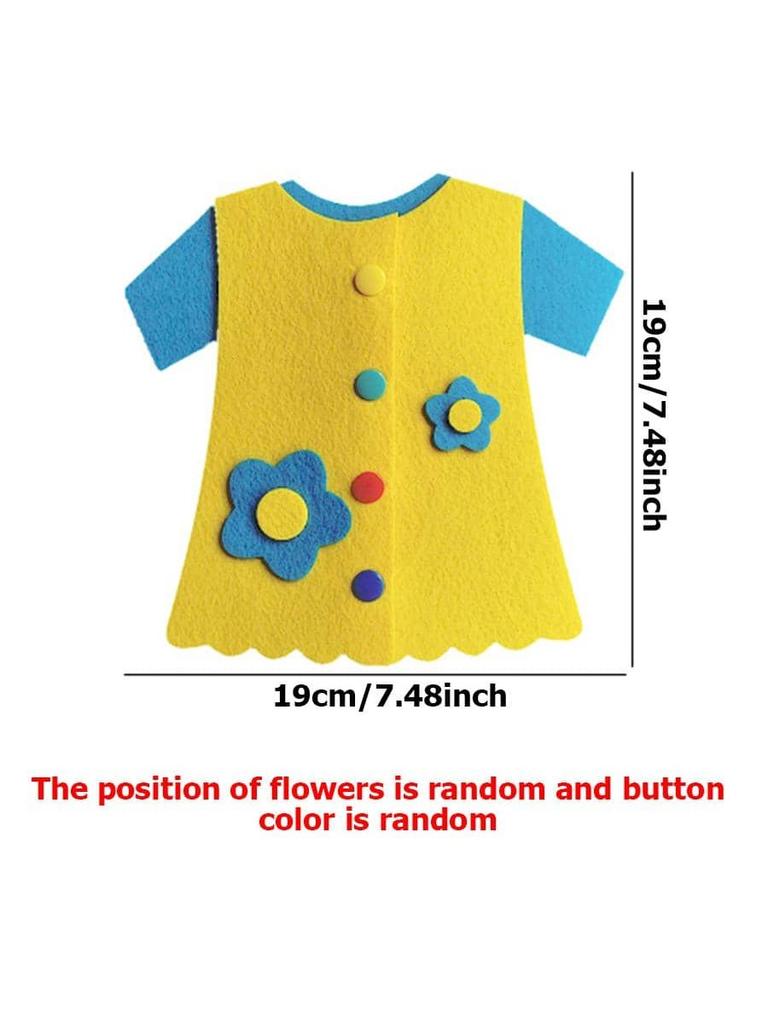 Children Diy Button Early Education Children Toys Montessori Teaching AIDS To Learn Non-woven Fabric Button Up Toy Supplies