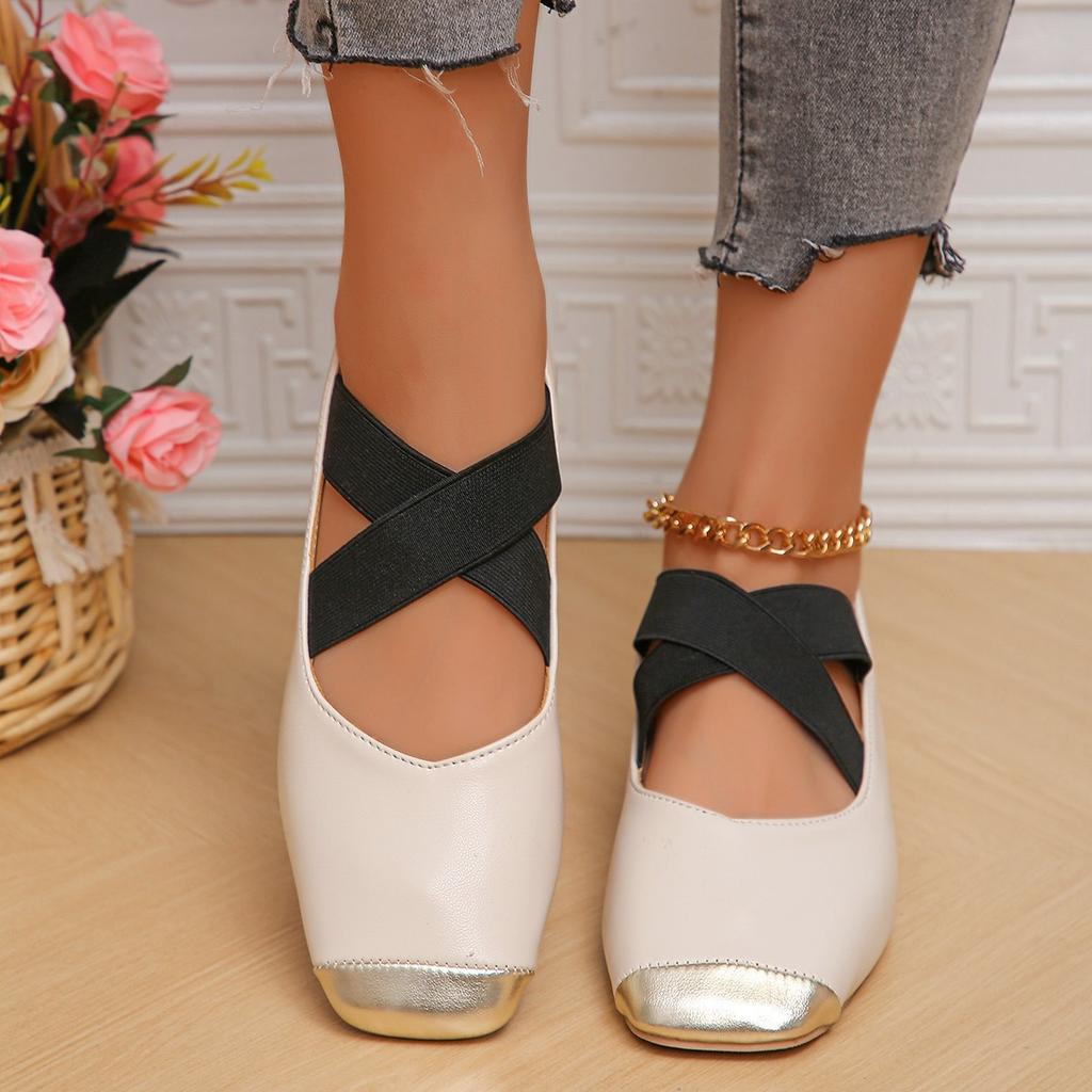 Boty Mary Jane velkých velikostí Jarní a podzimní Mělké ústí Čtvercová špička Jednopásek Se sukní Francouzské Večerní Jednoduché boty