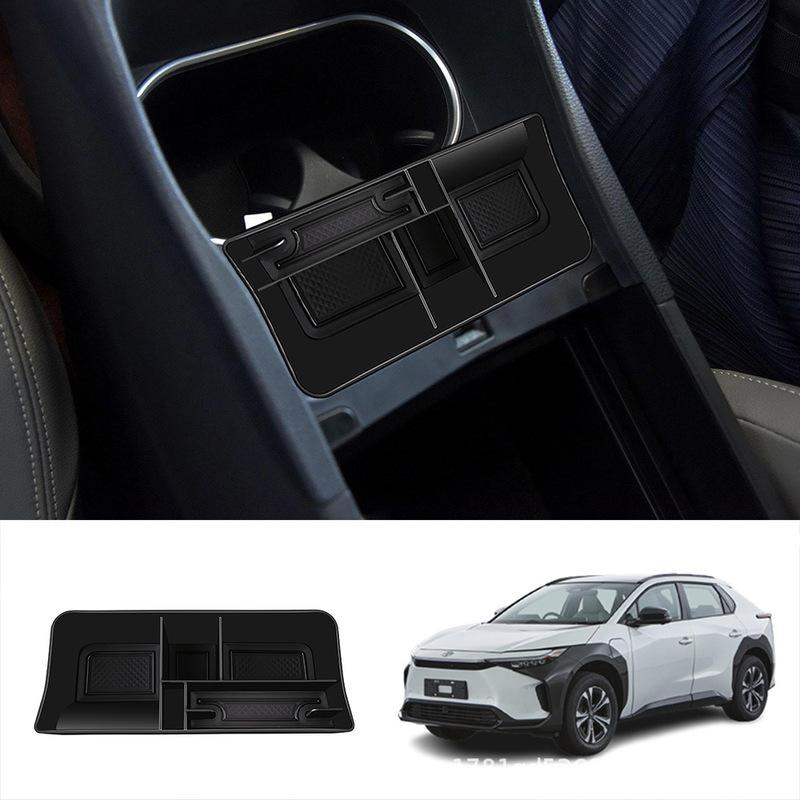 Car Armrest Storage Box For Toyota BZ4X BZ 4X   Central Console Container Trays Organizer Interior Auto Part Accessories