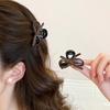 2pcs Vintage Leather Bow Small Hair Claw For Women Girl Sweet Hair Ornament Claw Clip Hair Clip Hairpin Hair Accessories