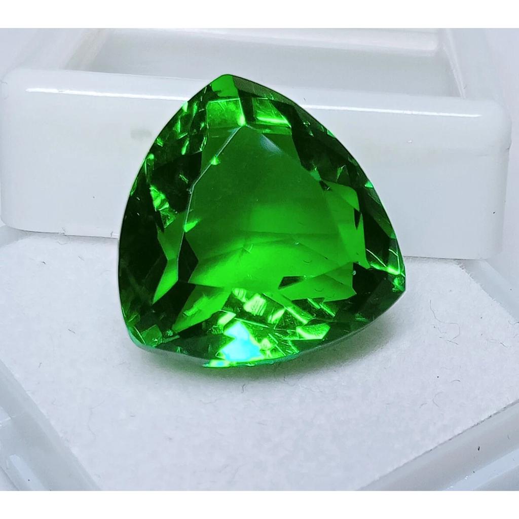 14-15 Ct Natural Tsavorite Garnet Trillion Green Color Fabulous Gemstone