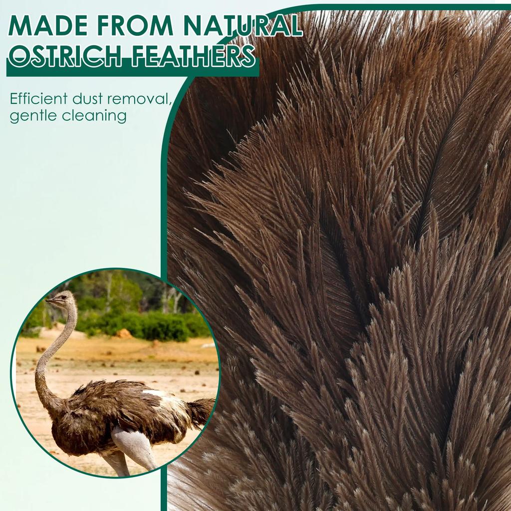 Feather Duster Telescopic Ostrich Feather Duster Ceiling Fans Feather Duster Reusable Ostrich Dusters For Home Cleaning Tools