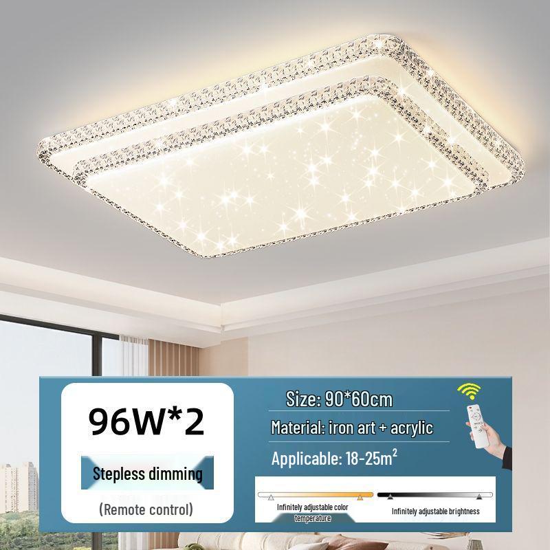 Ultra-bright Modern LED Crystal Ceiling Light for Bedroom and Living Room