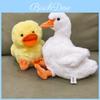 Lindo Juguete de Peluche de Pato Amarillo Sentado con Relleno de Algodón PP para Niños y Adultos