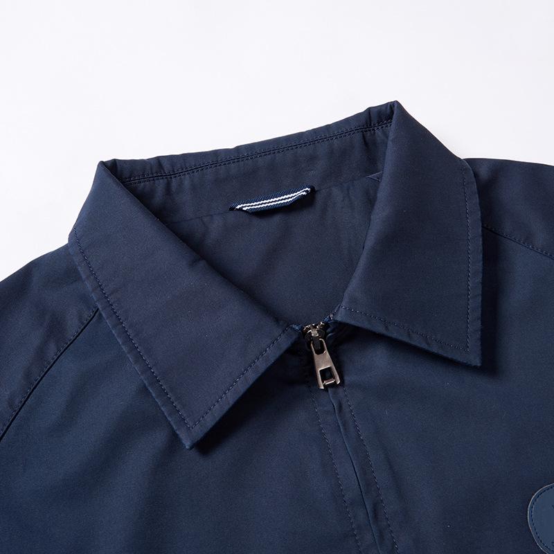 (Clearance) Men's Turn-Down Collar Business Casual Jacket - Spring/Autumn Solid Color Dad's Coat