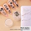 Mini Transparent Silicone Nail Stamp Tool For Precise Pattern Printing Clear Base Design