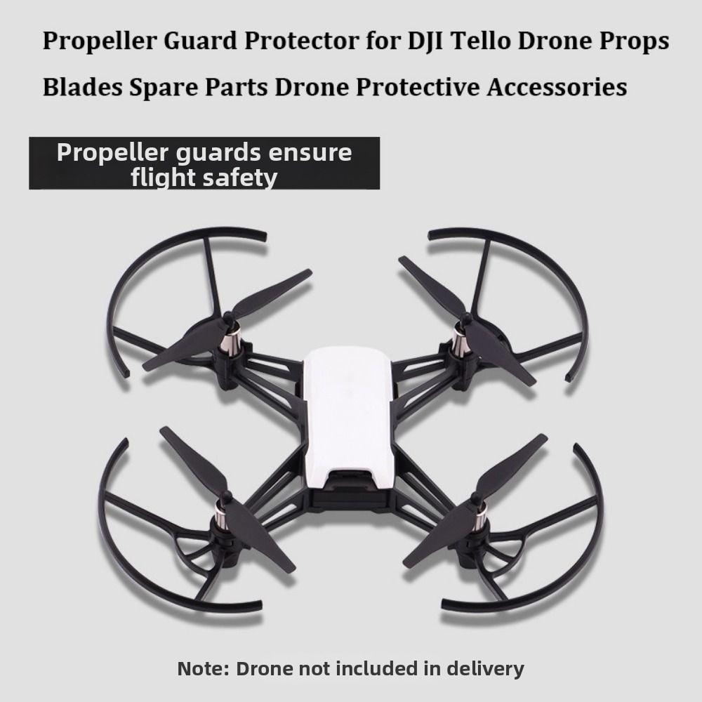 Plastic Propeller Guard Protector Black Quadcopter Prop Bumper for DJI Tello Drone