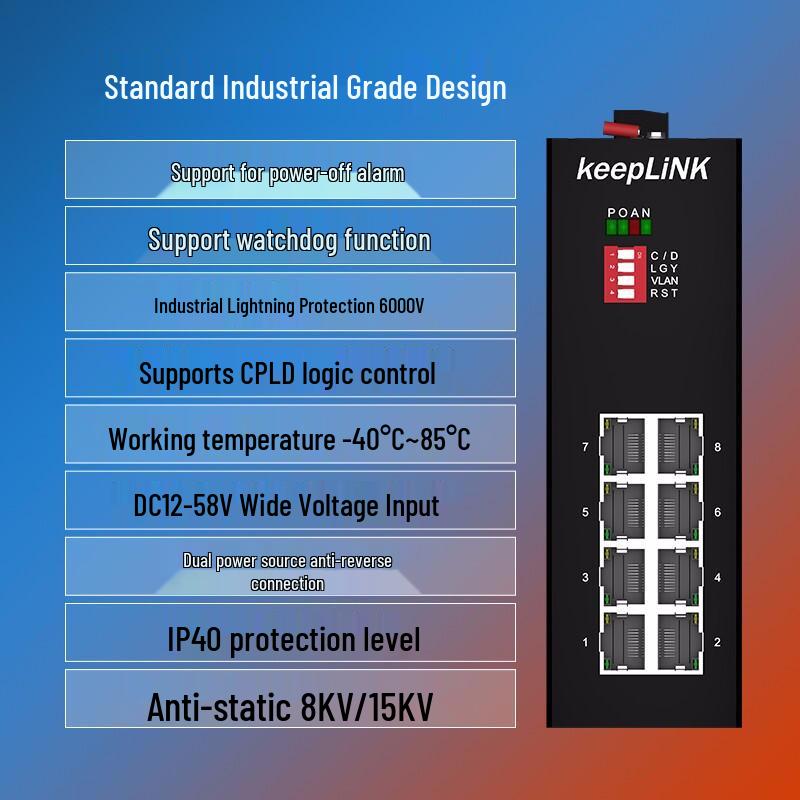 keepLINK KP-9000 Series Unmanaged Industrial Ethernet Switch