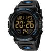 L Lavaredo Men S 50m Waterproof digitaL Watch With Date Day aLarm Led diSpLay   