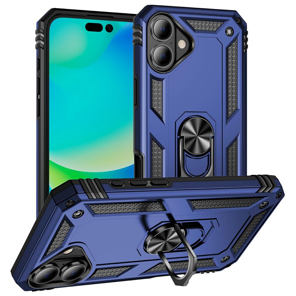 For iPhone 17 Case PC+TPU Phone Cover with Kickstand