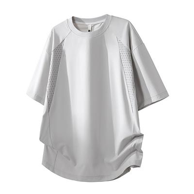 Top de vară M-8XL Larg cu mânecă scurtă pentru bărbați Casual Sport Mărime Mare Tricou pentru bărbați