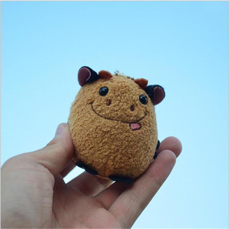 

1 шт. плюшевые игрушки коровы, милая кукла-теленок, маленькая тряпичная мягкая игрушка, кукла-подвеска для детей для девочек 10 см, символ года быка 0-10cm