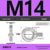 Lifting Eye Bolt Collection: Galvanized M8 & M10 with Ring for Mold