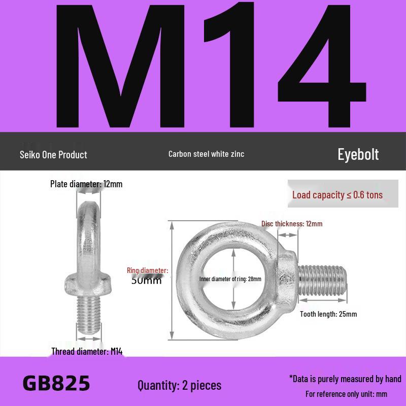 Lifting Eye Bolt Collection: Galvanized M8 & M10 with Ring for Mold
