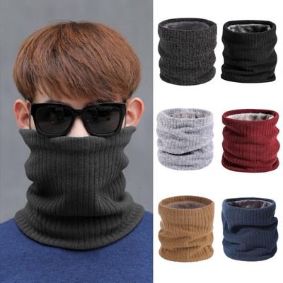 Unsiex Cycling Neck Wrap Thick Soft Plush Elastic Regular Fit Warm Windproof Cold Resistant Color Color Outdoor Skiing Skating Neck Warmer