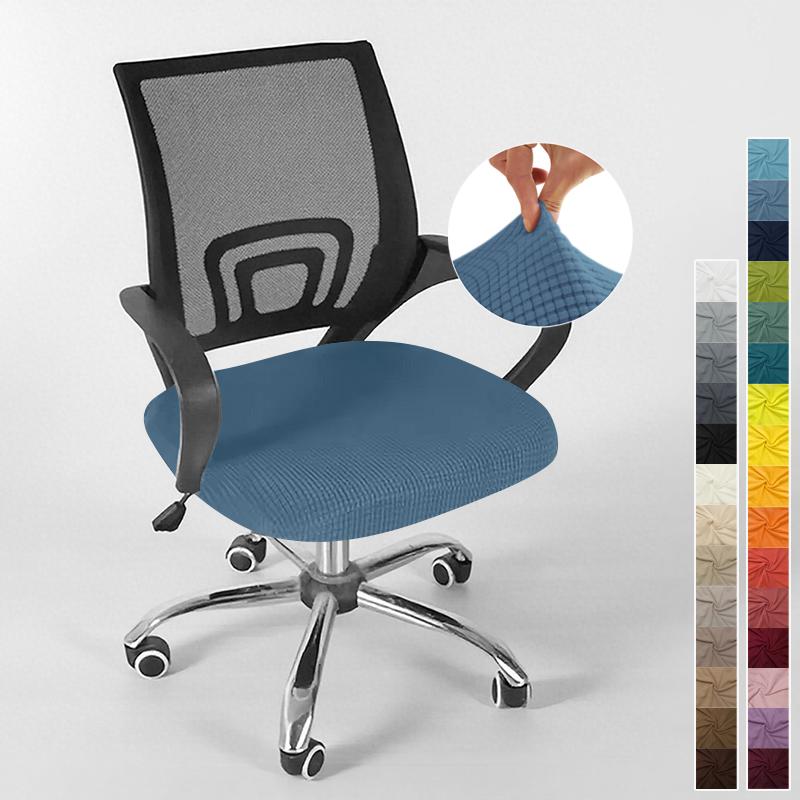 Cover For Computer Chair With Armrests Knitted Jacquard Cover For Swivel Office Chair Jacquard Seat Cover Computer Chairs