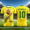 T-shirt Estiva Unisex per Fan di Neymar 2026 Abbigliamento da Tifo per Partite di Calcio Maglia Classica per Adulti e Bambini Outfit per il Giorno della Partita