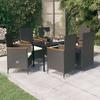 7 Pcs Garden Dining Set with Cushions