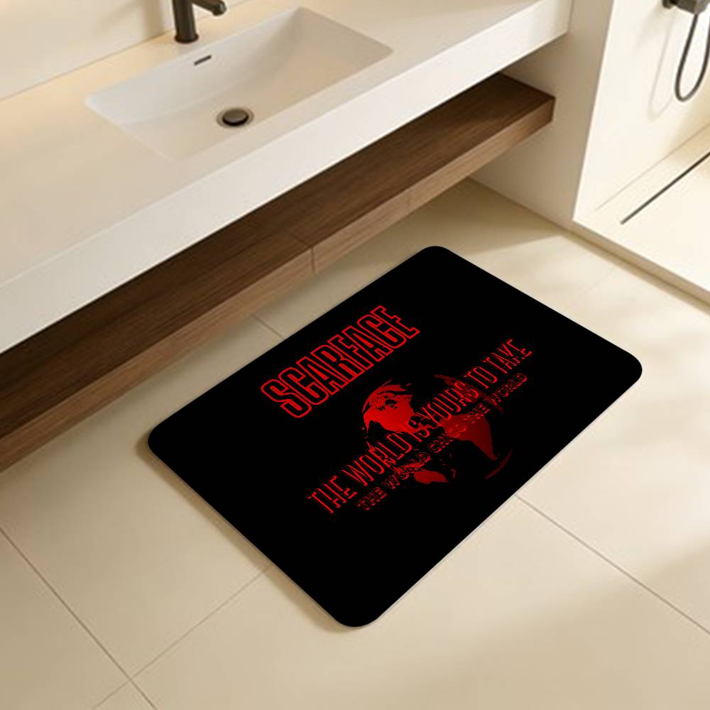 S-Scarface 1983 Film Kitchen Mat Cheaper Anti-slip Modern Living Room Balcony Printed Modern Home Decor