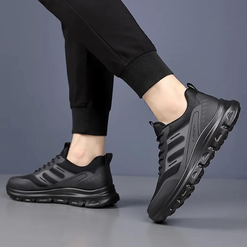Normal Leather Rubber Sole Shoes Loafers Men Hiking Tennis For Men Walking And Hiking Shoes Sneakers Sport Shoses Shoess