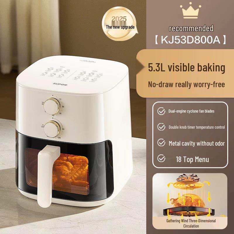 

Supor Large Capacity Air Fryer with Visual Window and Temperature Control