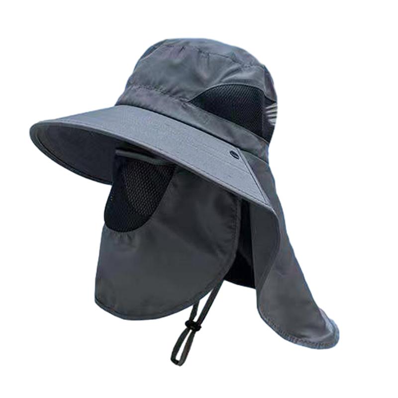 Unisex Outdoor UV Protection Sun Hat Fishing Cap Breathable Tourism Wide Brim