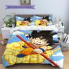 Goku Patterned Pillowcase & Duvet Cover Set Bedroom Fashion Bedding Decoration Lovely Present for Lovers.-TING
