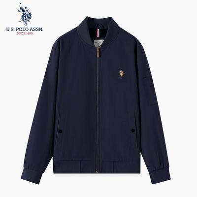 Chaqueta de hombre de estilo casual de negocios con cuello de béisbol.