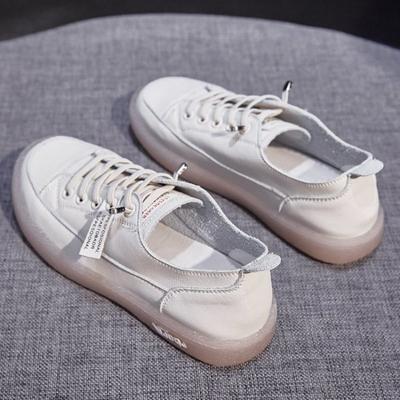 Damen Sneaker Schuhe Lässige Vulkanisierte Schuhe Weiß Leder Walking Laufen Sommer Plateau Flats Frau Sportschuhefy77