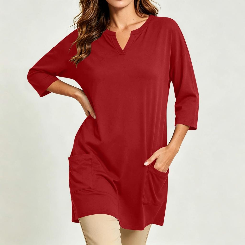 Women's Casual 3/4 Sleeve T-Shirt Top