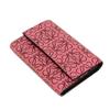 Used 12695 Small Vertical Trifold Wallet 107.55GS97 7942 Calfskin Black Repeat Anagram Pink Women's from Japan AUTHENTIC