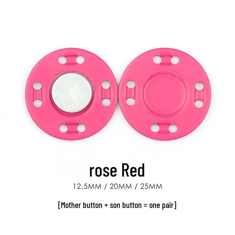Colored Magnetic Snap Button: Hidden Metal Stud & Eye Closure for Coats and Bags