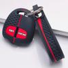 Key Fob Cover for Mitsubishi Outlander ASX Lancer Triton Pajero Eclipse Cross Grandis with Keychain Anti-Scratch Surface Shockproof Structure