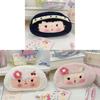 Cartoon Plush Pencil Case Large Capacity Student Pen Bag Girls Cute Soft Stationery Storage