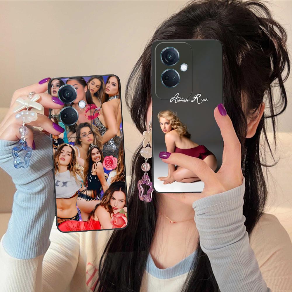 Addison Rae Mobile Phone Case for OPPO Reno 14 13 12 11 10 9 8 7 6 5 F T Pro 5G Colorful Printing Cover Cover Cellphones Luxury