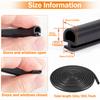 3-Layer Seal Strip Car Door Seal Strips Sound Insulation Weatherstrip Accessories Auto 10/20/30M Rubber Strips