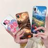 Clear For Samsung A10 Case SM-A105F Cute Fashion Flowers Painted Back Cover For Samsung Galaxy A10 Phone Case A105G A105M A105FN