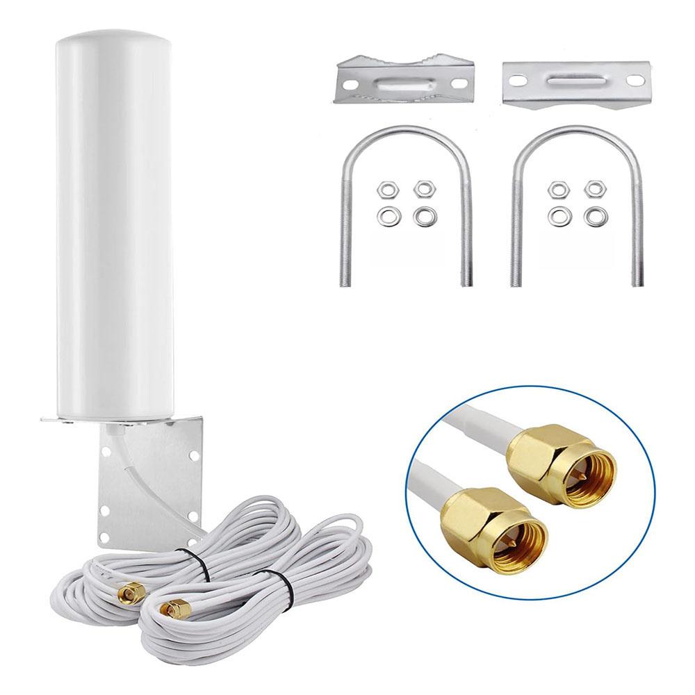 Nagy erősítésű 10-12dBi Kültéri Dupla SMA Apa Antenna 3G 4G LTE Router Jel Erősítő