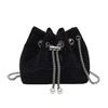1 Pcs Shoulder Underarm Bag Korean Version Portable Women's Bag Trendy Sequin Decorated Bucket Bag Fashionable Single 2026
